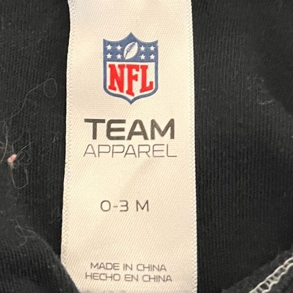 Team Apparel Las Vegas Raiders Bodysuit   Size 0-3 Months - Picture 3 of 4